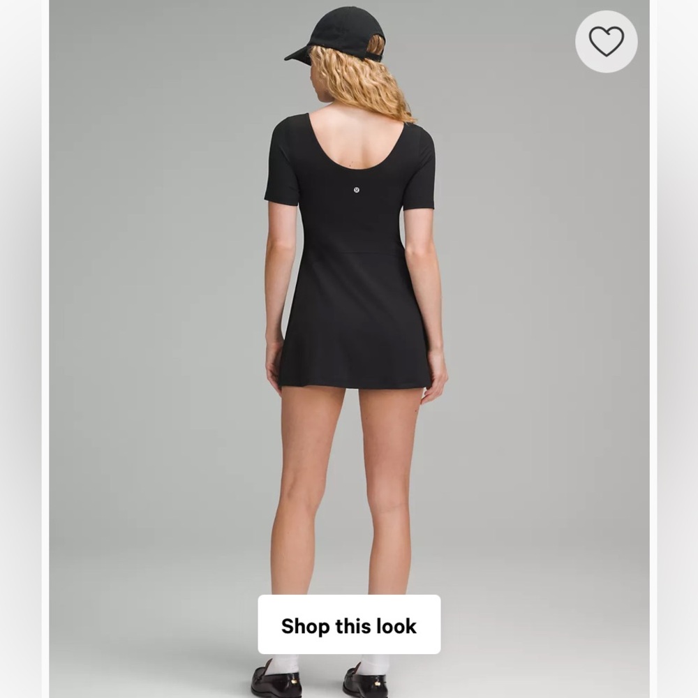 Lululemon Align Short Sleeve Dress in Black Size 4 - Picture 2 of 9